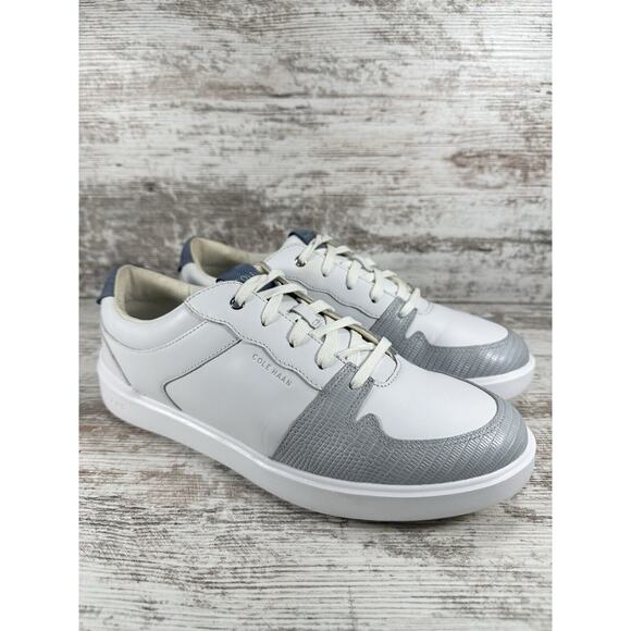 Women's Cole Haan Grand Crosscourt Modern Tennis Sneaker White/Gray Sz 9B - Picture 1 of 9